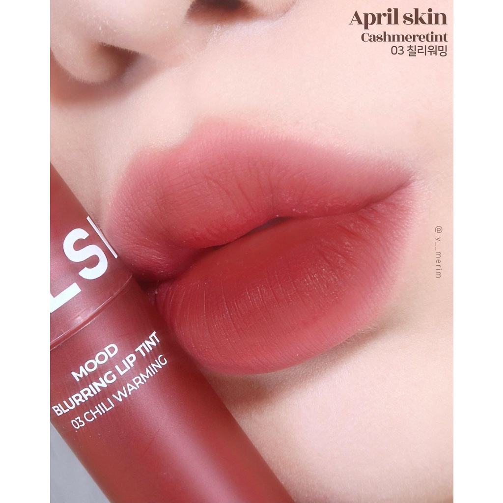 Son kem lì Aprilskin Mood Blurring Lip Tint 4g