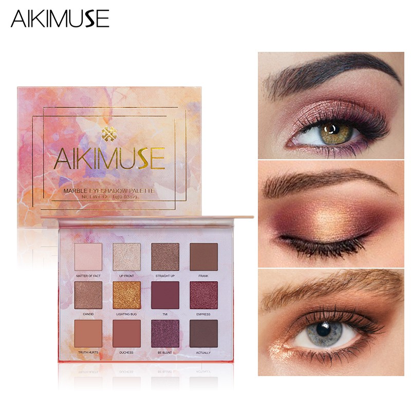 Bảng phấn mắt AIKIMUSE 12 màu sắc long lanh lâu trôi 150g | BigBuy360 - bigbuy360.vn