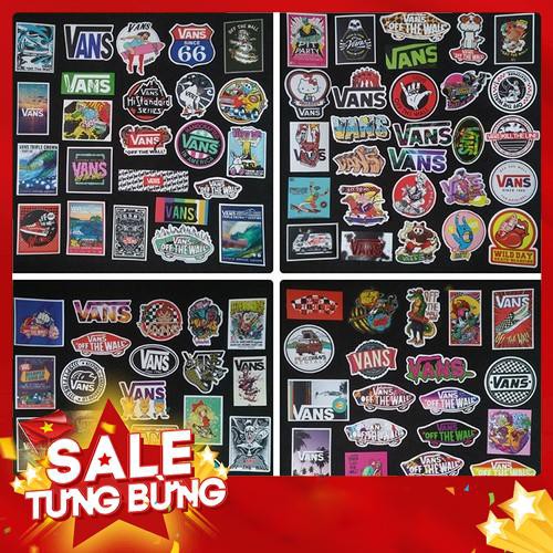 Bộ Sticker dán cao cấp chủ đề VANS OFF THE WALL - Dùng dán Xe, dán mũ bảo hiểm, dán Laptop... -Hàng nhập khẩu