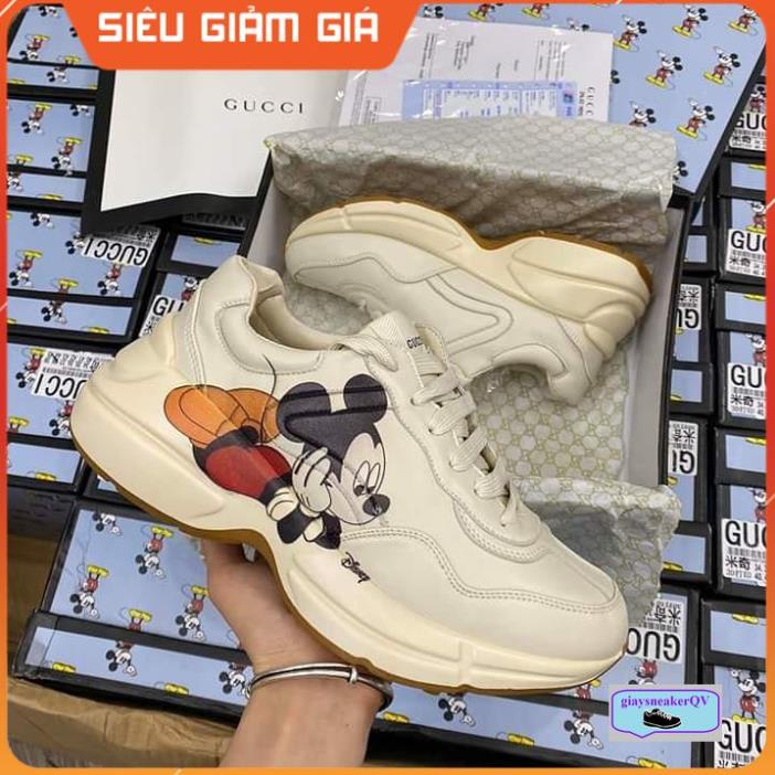 Giày thể thao Gu.cci Disney Bigball Chunky Mickey  Siêu Đẹp Dành Cho Nam Nữ