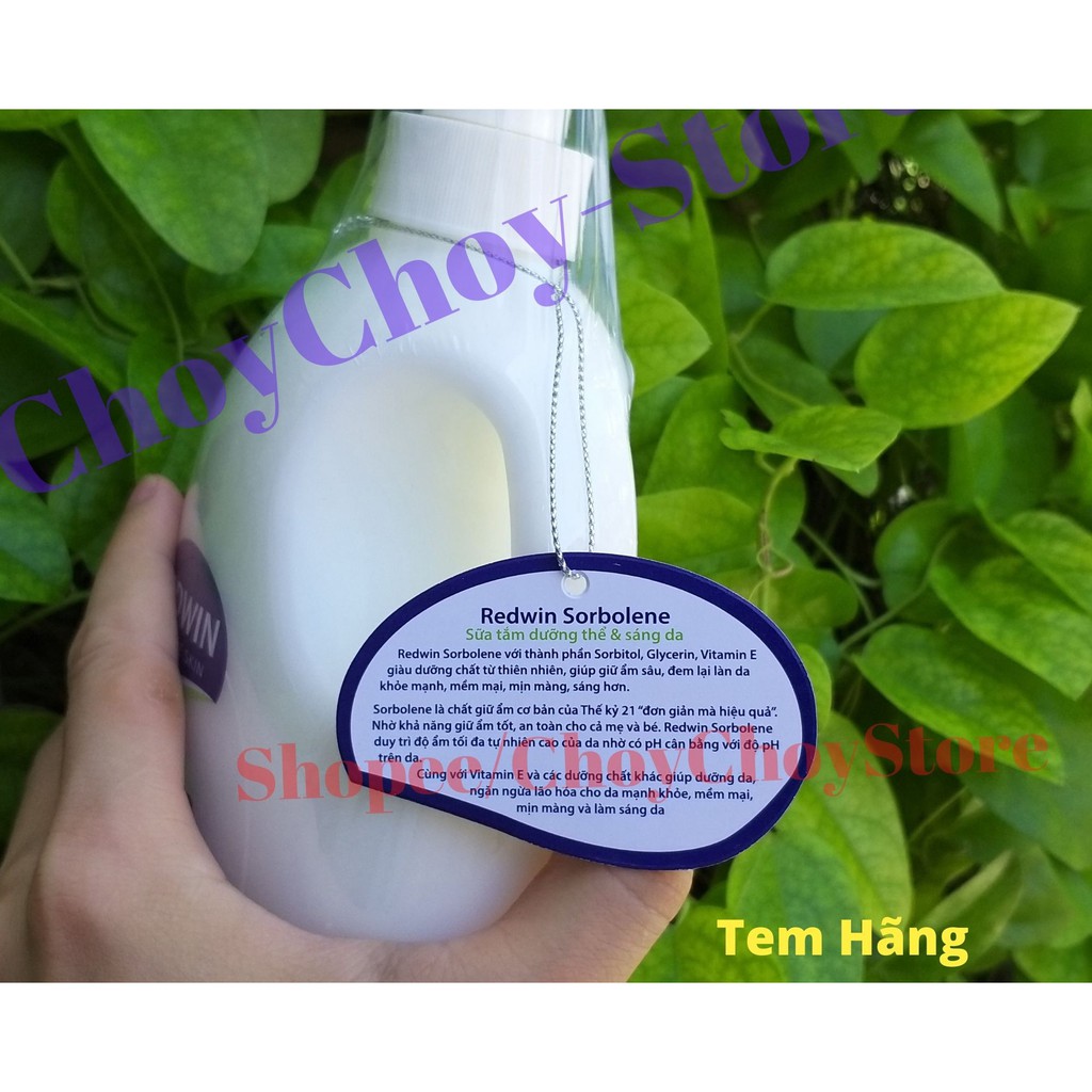 [HÀNG CTY] REDWIN Sensitive Skin Sorbolene Body Wash With Vitamin E 500mL  &amp; 1 L - Sữa Tắm Dưỡng Ẩm