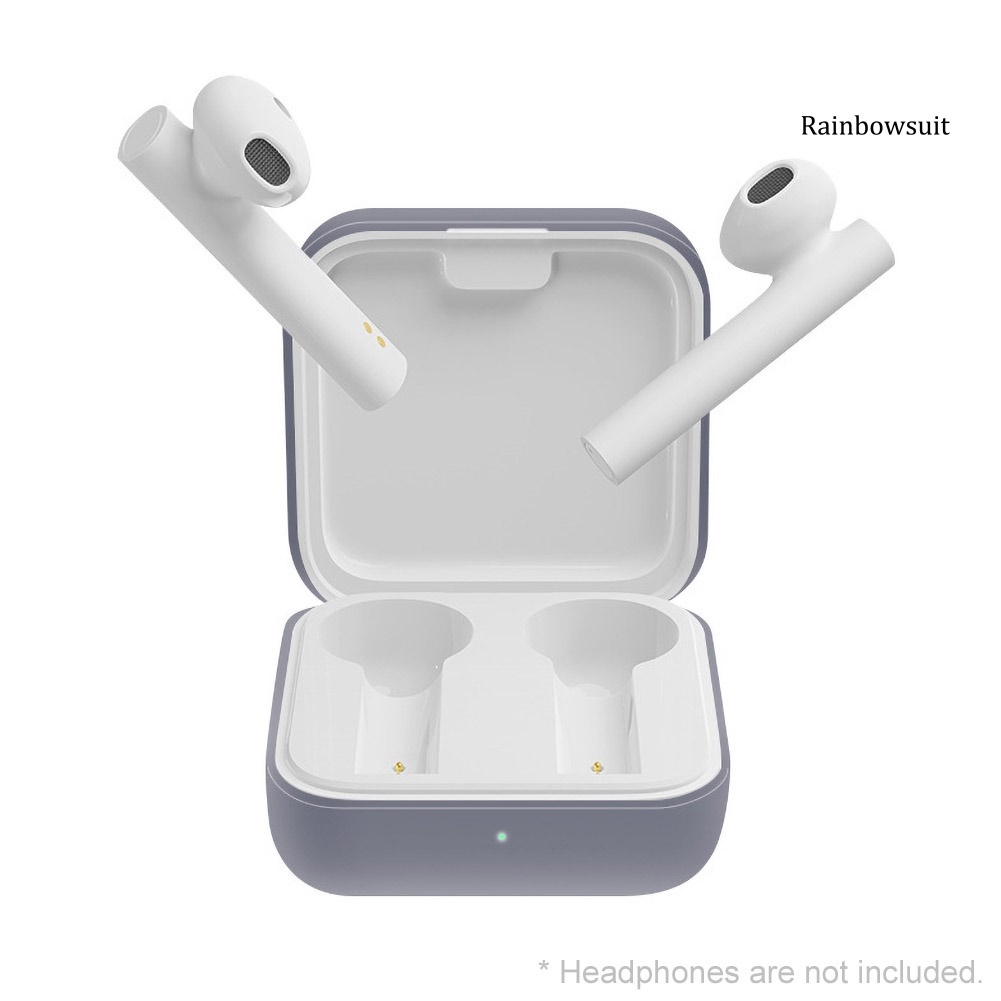 Vỏ bảo vệ hộp sạc đựng tai nghe bluetooth Xiaomi Air 2 Se bằng silicon chống trầy xước