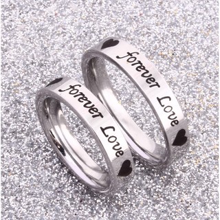 Nhẫn cặp inox cao cấp forever love ( đơn vị: chiếc)