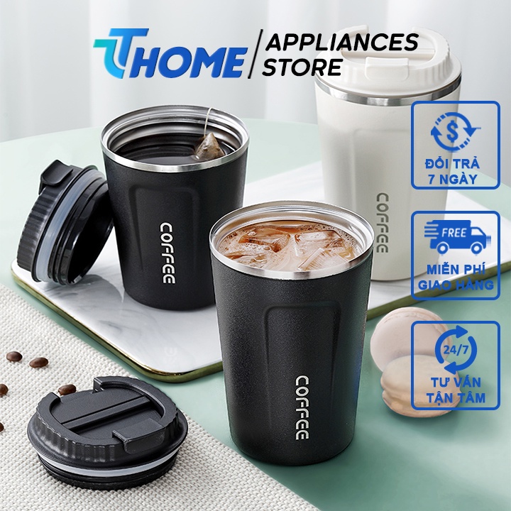 Mua Ly giữ nhiệt Coffee Holic inox 304, chống tràn, ly uống cafe đựng ...