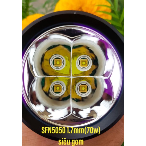 Đèn trợ sáng l4x chip osram 2mm/SFN5050 1.7mm và SFT40 chiếu xa nhất hiện nay thay thế cho l4x chip sst20