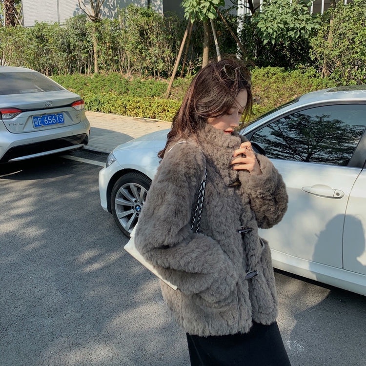 Áo Khoác Lông Cừu Thân Thiện Với Môi Trường Phong Cách Năm Mới Cho Nữ