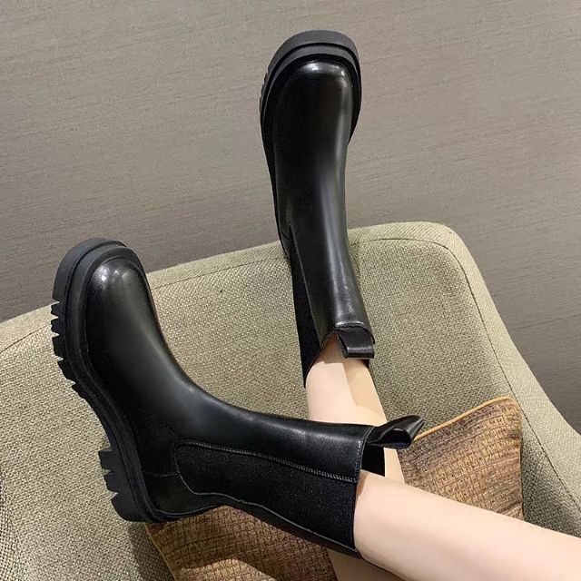 Order boots cao cổ đế nâng 6cm với chun dãn tiện lợi dành cho các bạn nữ 2021, hàng quảng châu loại đẹp
