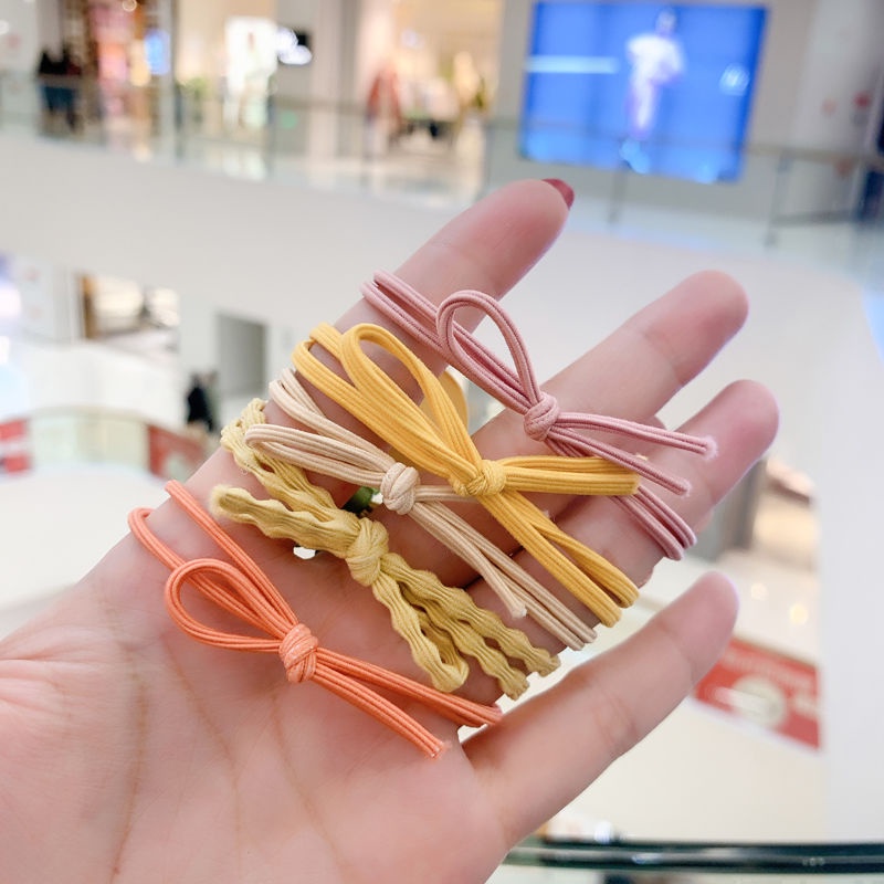 Dây Buộc Tóc Cao Su Phong Cách Hàn Quốc Đơn Giản Dễ Thương Cho Nữ