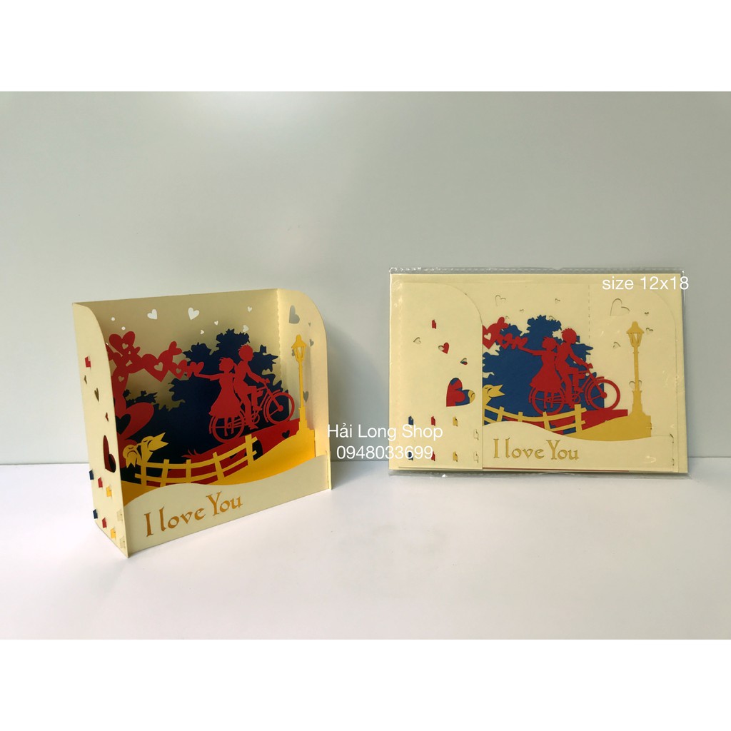 Hộp Tình Yêu 2 ( đạp xe ) - Love - Thiệp 3D | BigBuy360 - bigbuy360.vn