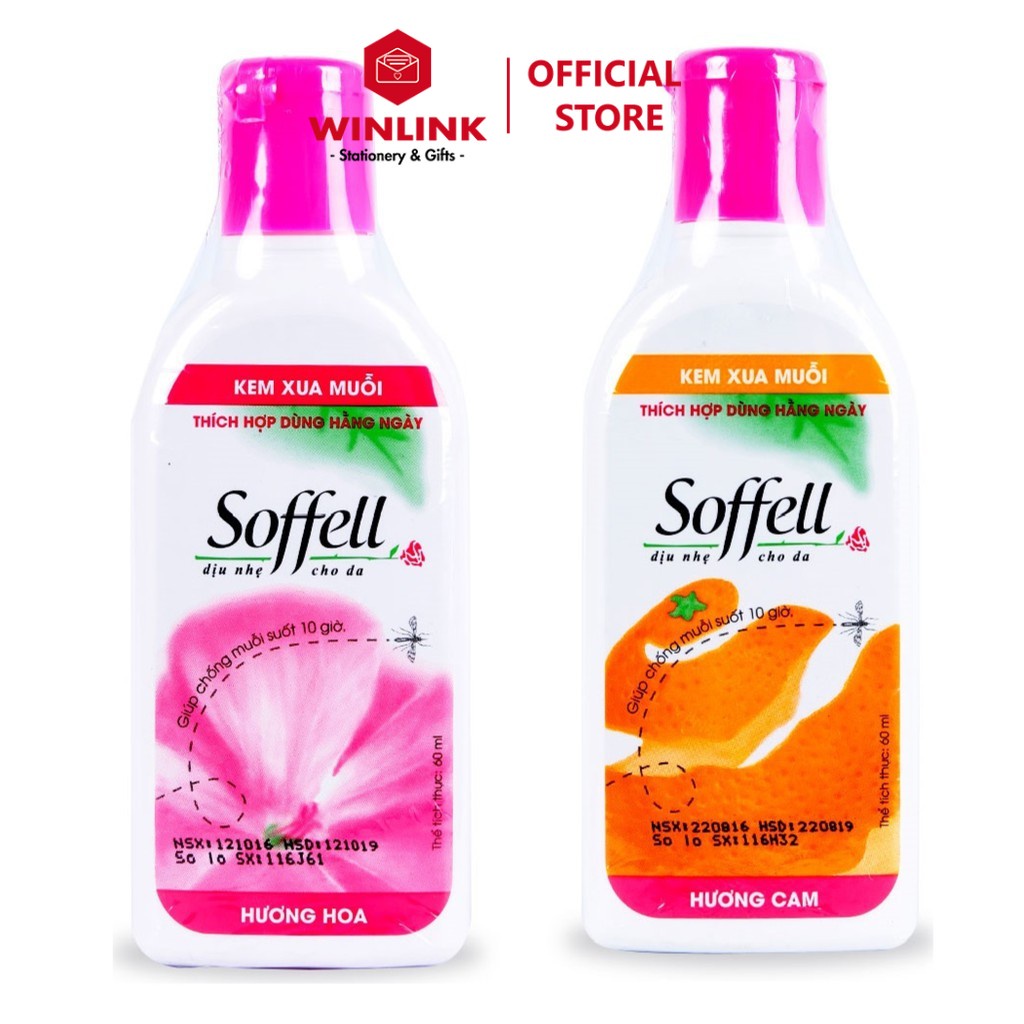 Kem Chống Muỗi Soffell Hương Hoa 60ml