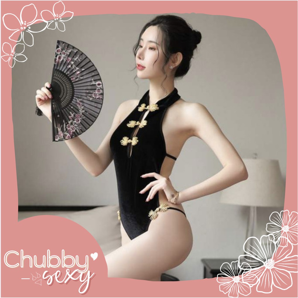 Cosplay Cô Gái Trung Hoa Sexy - Set  body chất liệu nhung co giãn siêu tôn dáng cực quyến rũ  - CPL24 - Chubby.Sexy | BigBuy360 - bigbuy360.vn