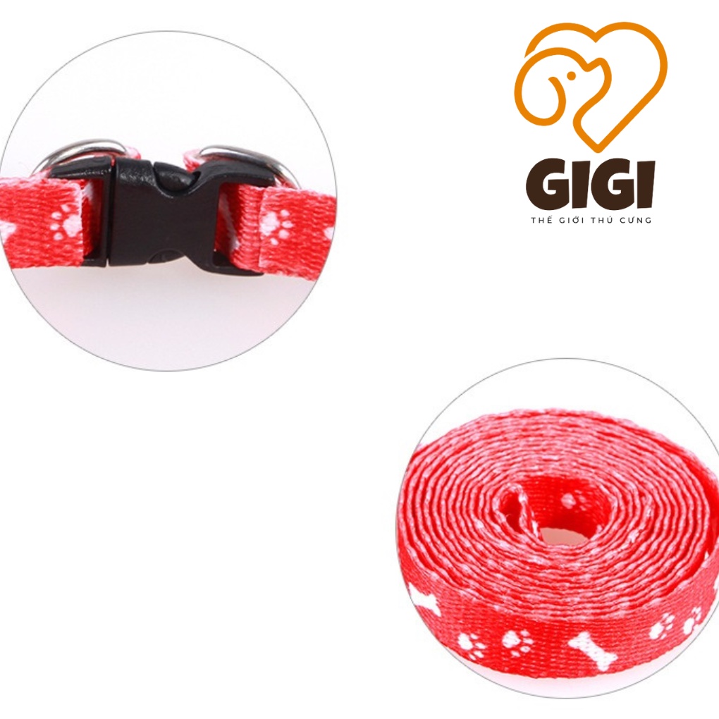 Dây dắt thú cưng dạng yếm loại mỏng nhiều màu sắc giá rẻ phụ kiện cho thú cưng chó mèo dùng khi đi dạo - GiGi Pet Shop