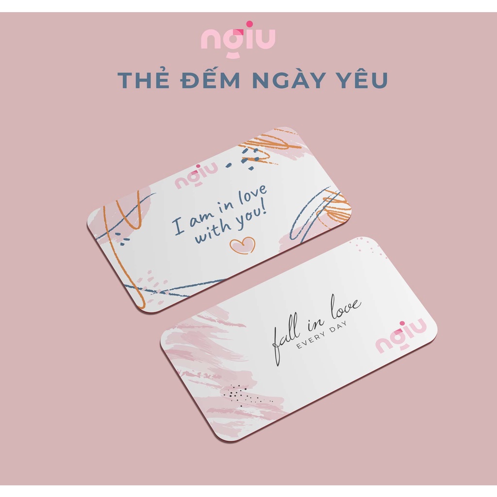 [IN THEO YÊU CẦU] Thẻ Người Yêu NGIU ,Thẻ Đếm Ngày Yêu | Quà Tặng người yêu độc đáo