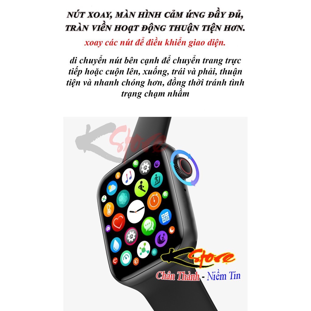 Đồng hồ thông minh❤️❤️Vòng đeo tay thông minh Nam Nữ❤️❤️Smart watch Seri 6 chống nước giá rẻ nghe gọi 2 chiều bluetooth