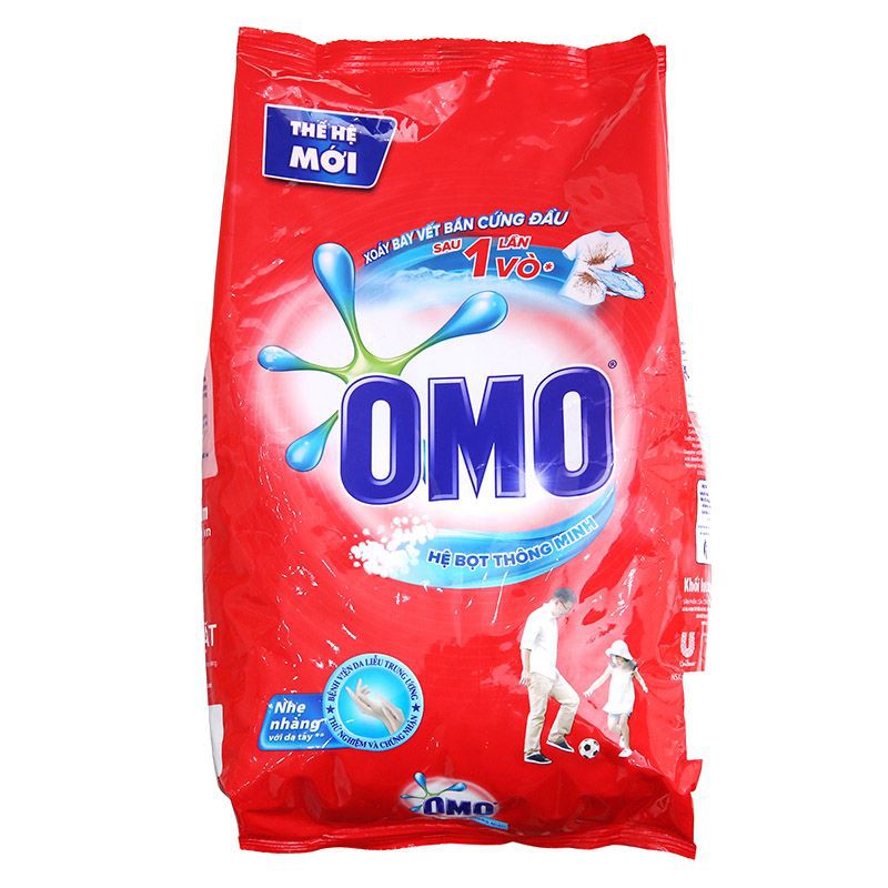 Bột Giặt Omo Đỏ Gói 800G