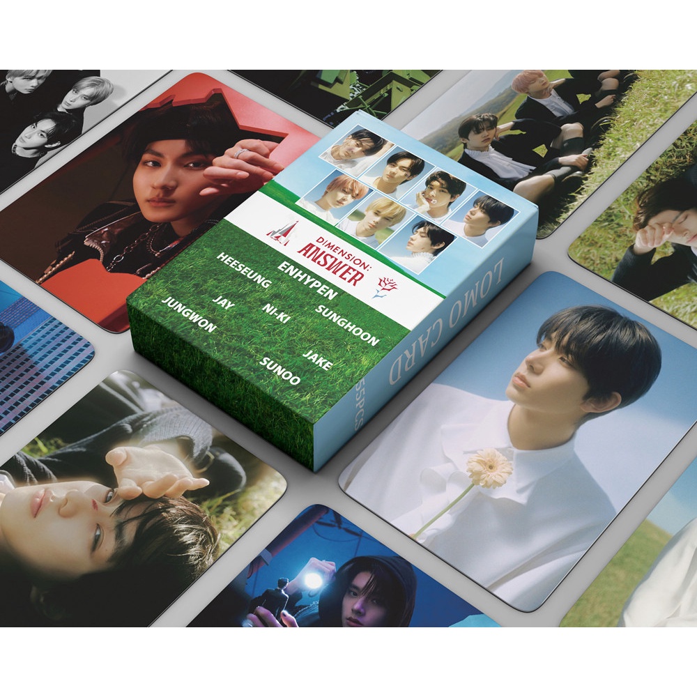 Set 55 Tấm Thẻ Ảnh HD Cho Fan KPOP ENHYPEN DIMENSION