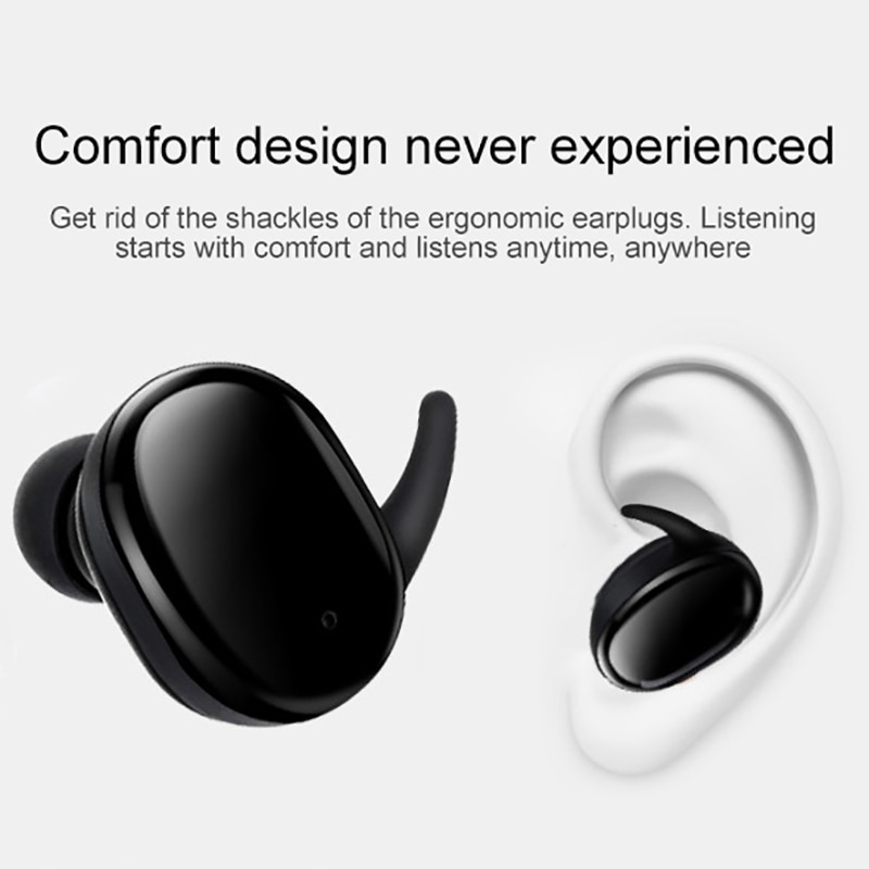 Wemitom Mini Bluetooth Earphone For Xiaomi Huawei  Stereo Earbud Sport Ear Phone With Mic Portable Charging Box