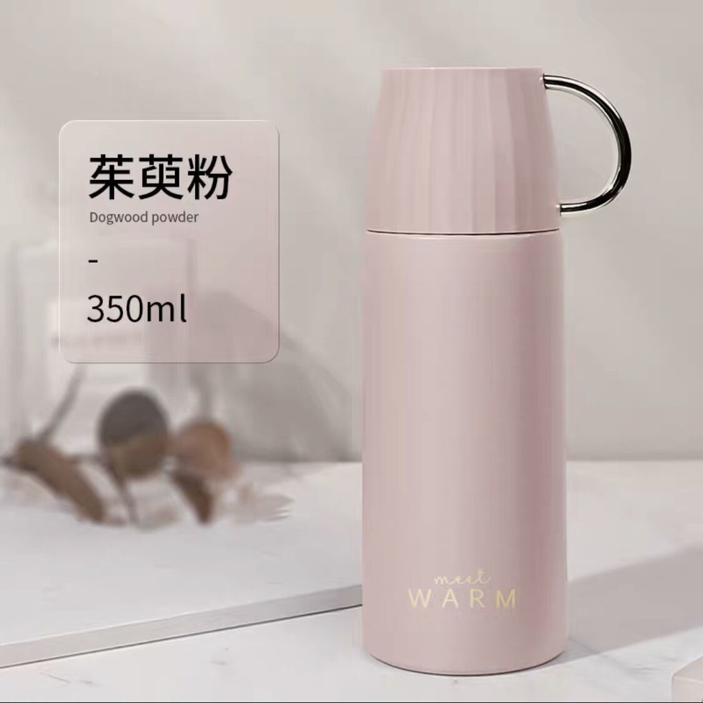 Thermos Bình Nước Giữ Nhiệt Cỡ Lớn Họa Tiết Dễ Thương Cho Bé Gái