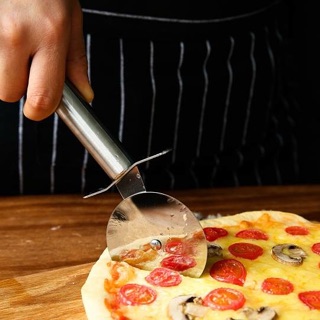 Dụng cụ, dao cắt bánh pizza bằng thép không gỉ