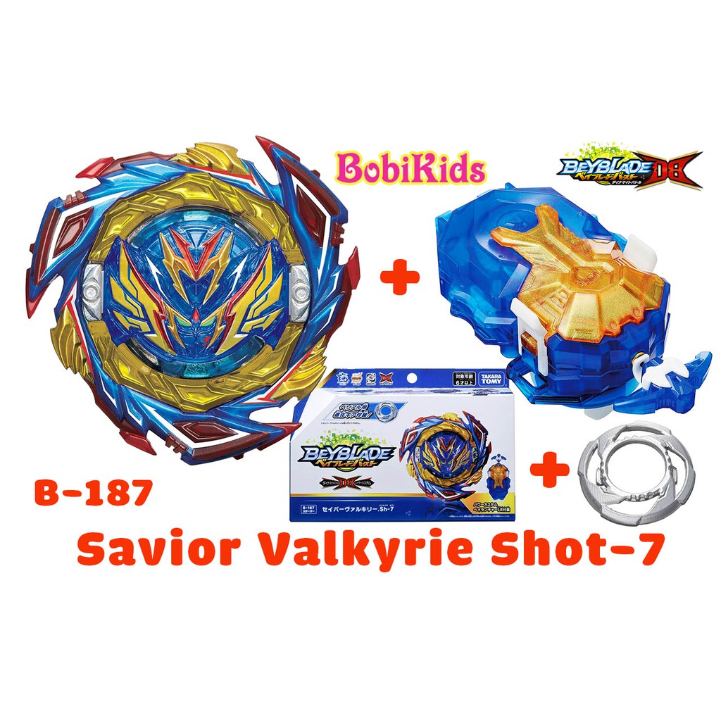 (NGUYÊN BỘ) Đồ chơi Con Quay B-187 Savior Valkyrie Shot-7 | Beyblade Burst DB TAKARA TOMY (B187)