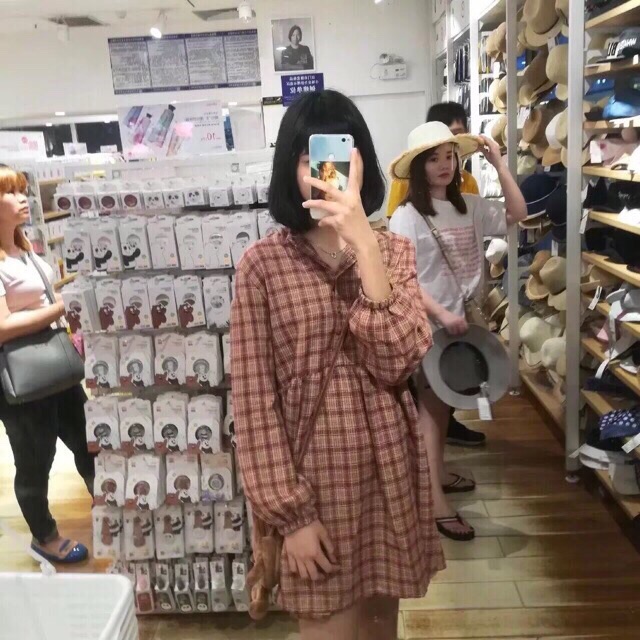 [Order] Váy babydoll kẻ caro siu hot ulzzang | BigBuy360 - bigbuy360.vn