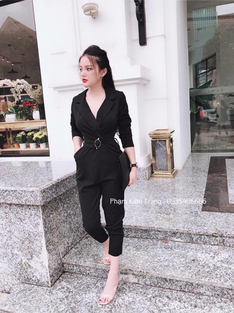 Jumsuit vest mới chanh xả