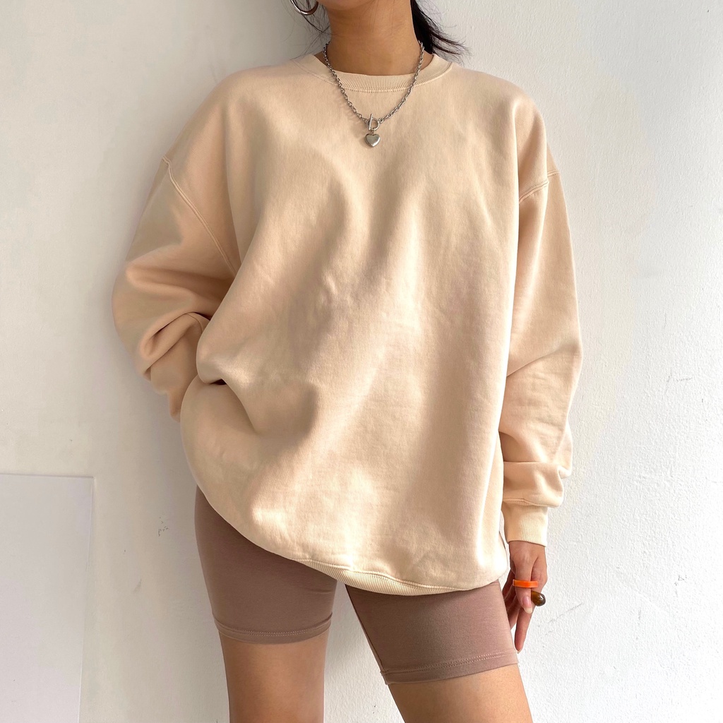 Áo nỉ oversize xuất dư Wilfred Sweatshirt unisex nỉ bông form suôn vnxk Mia Ritta A3001 | BigBuy360 - bigbuy360.vn