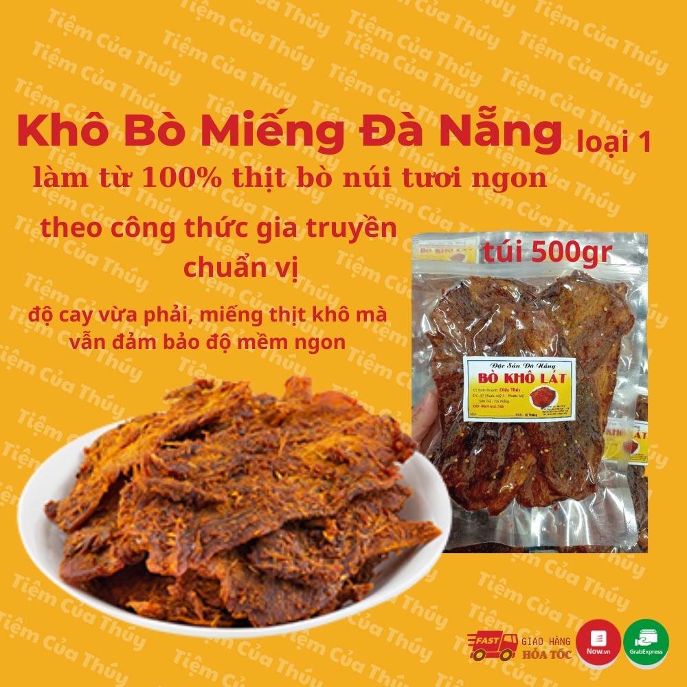 Thịt bò khô Đà Nẵng nguyên miếng cao cấp làm từ thịt bò núi tươi ngon 100% | BigBuy360 - bigbuy360.vn