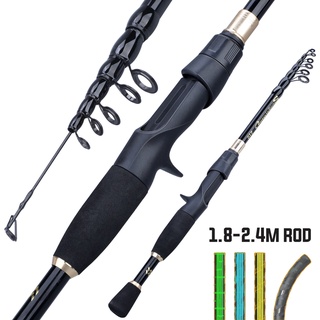 ng/Casting Fishing Rod 1.8m-2.4m siêu Nhẹ Xách Tay Fishing Pole ngoài trời Travel Fishing Rod giải quyết-198-ExampleVN