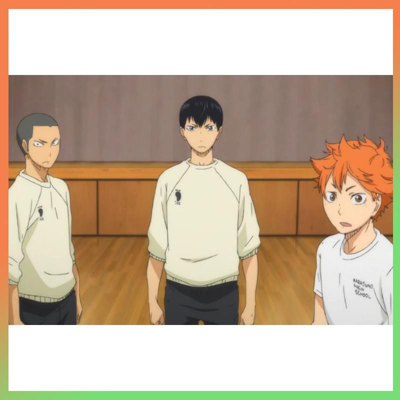 Áo sweater dài tay in họa tiết anime Haikyuu ICS thiết kế dáng rộng thời trang cho nam và nữ