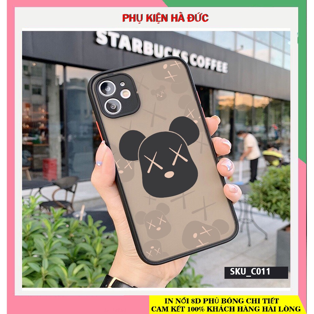 ốp lưng in hình ka.w.s basic viền cao su non bảo vệ camera cho full dòng máy ip Akira case