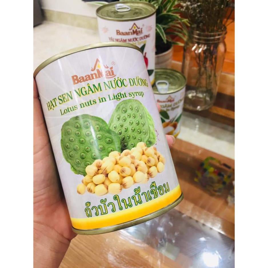 Trái cây nước đường BaanMai (Dừa nước, Dứa, Củ năng, Hạt sen) - Nguyên liệu pha chế, Làm nước giải khát