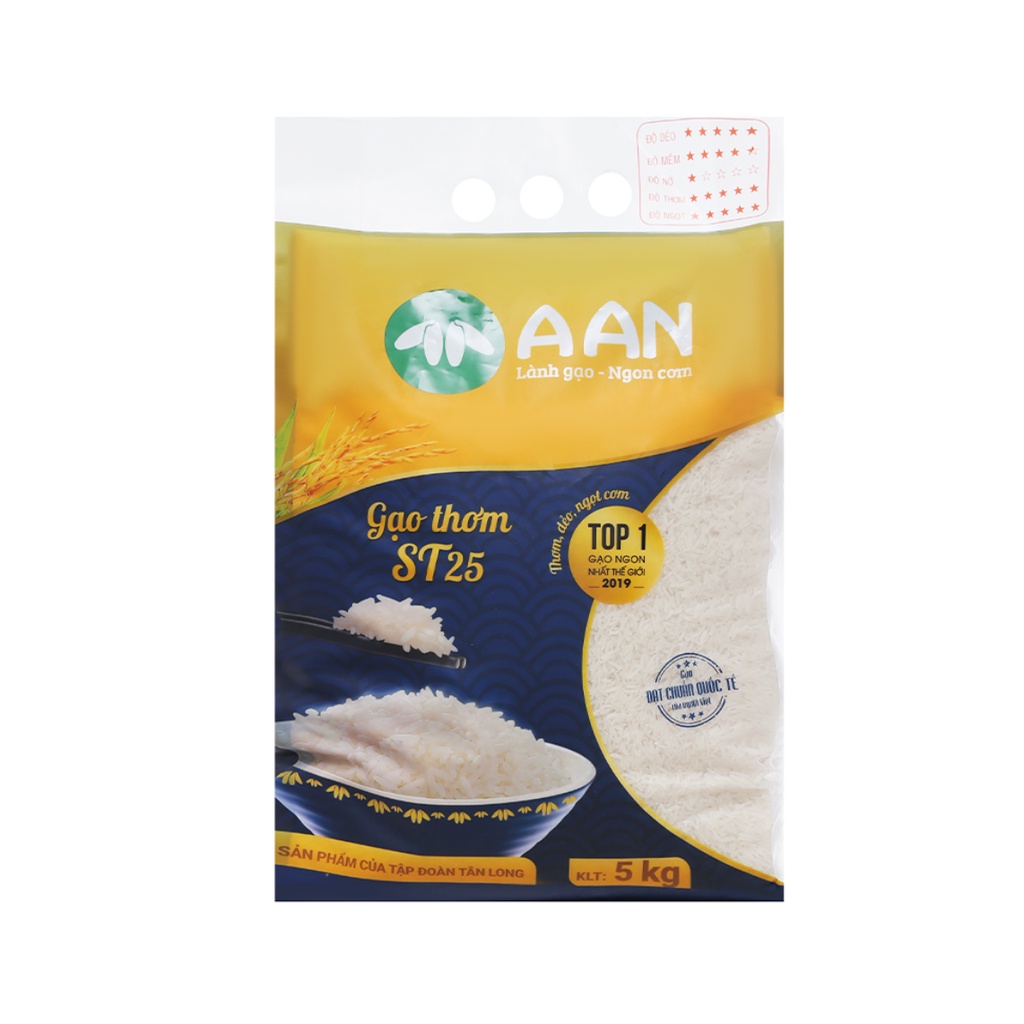 Gạo thơm A An ST25  – Gạo đặc sản Sóc Trăng nổi tiếng