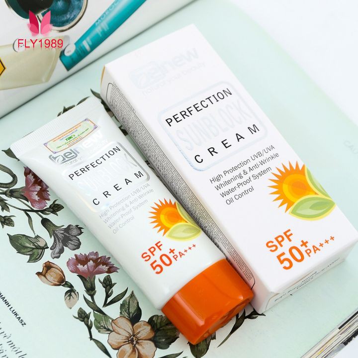 [Date Dài] Kem Chống Nắng Dưỡng trắng Da Kiềm Dầu Lên Tông BENEW PERFECTION SUNBLOCK CREAM SPF 50 PA +++ 50ml