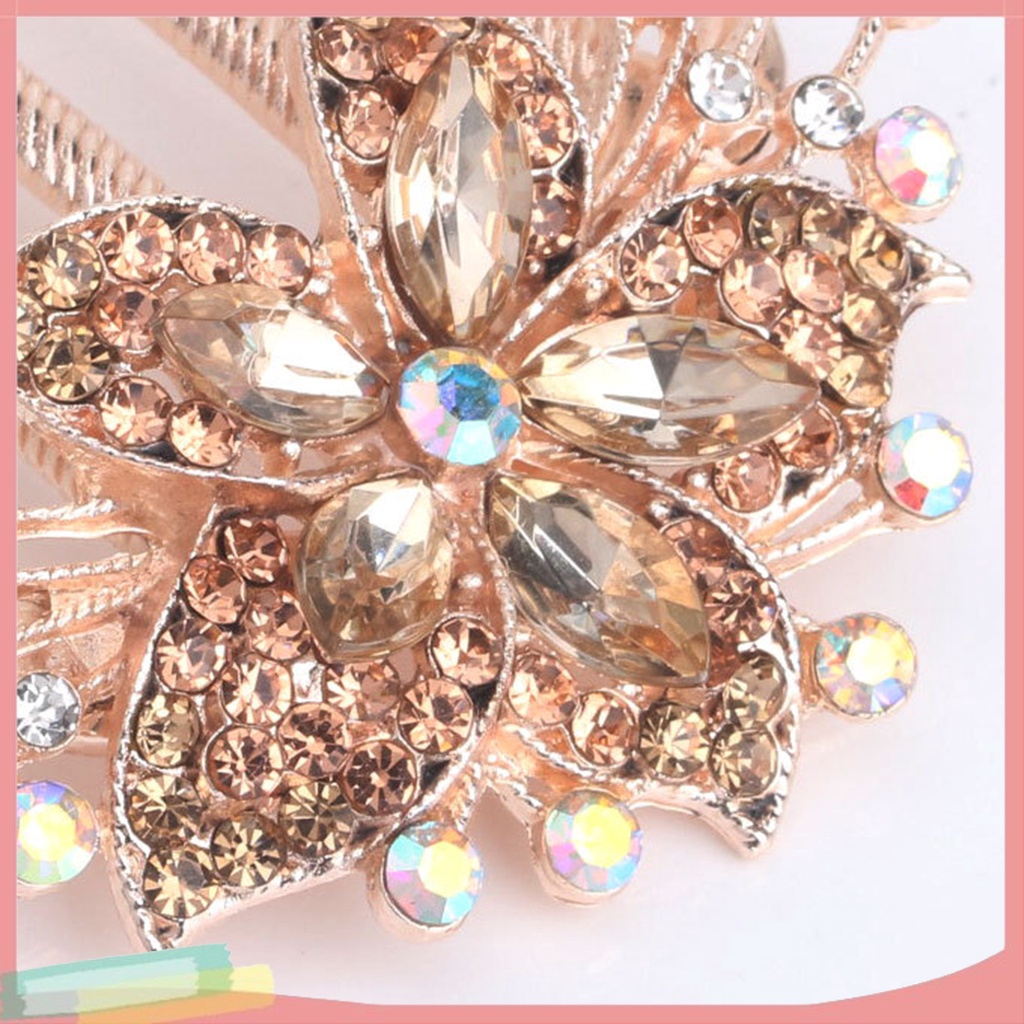 Lược Cài Tóc Đính Đá Lấp Lánh Thời Trang Cho Nữ