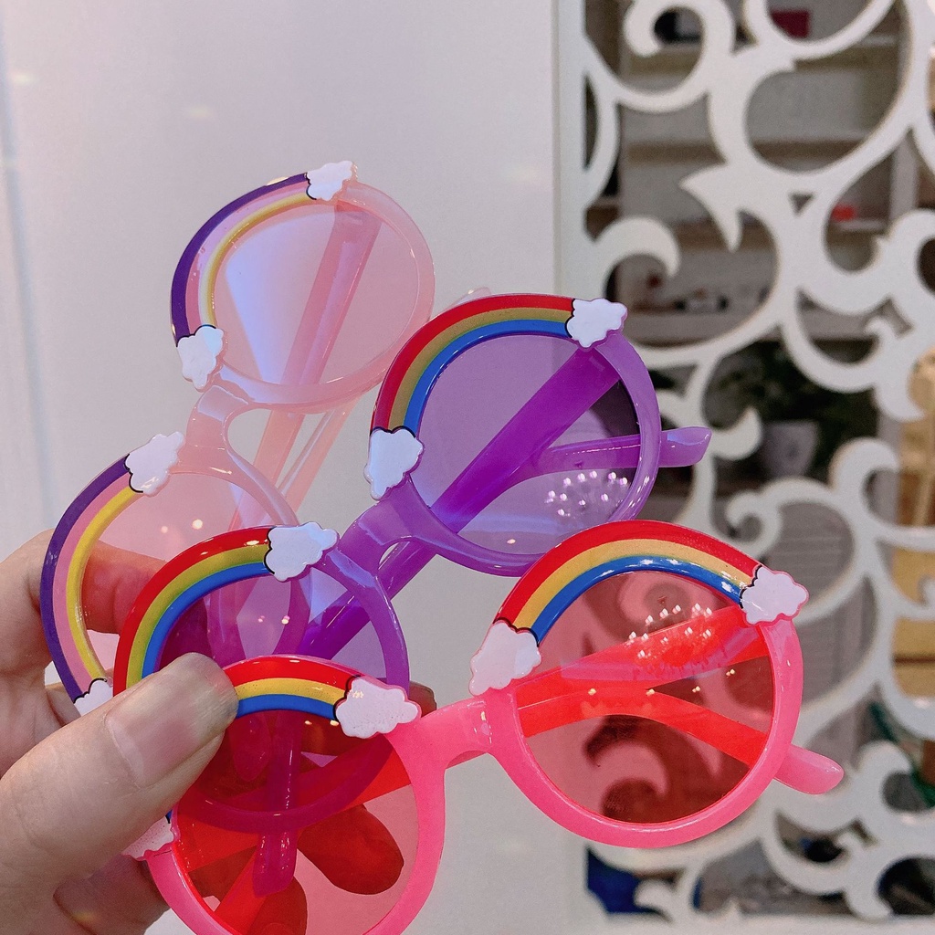 Kính Râm Mô Hình Cầu Vồng Đáng Yêu Cho Trẻ Em