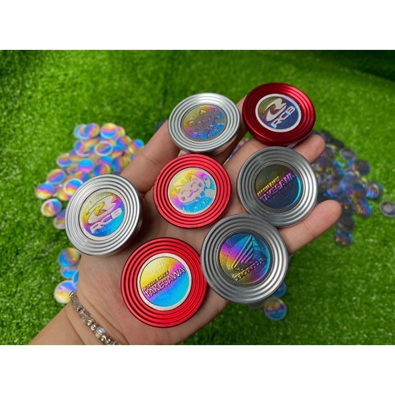 Nắp chụp carte, chụp hộp sên nhôm cnc kèm logo titan