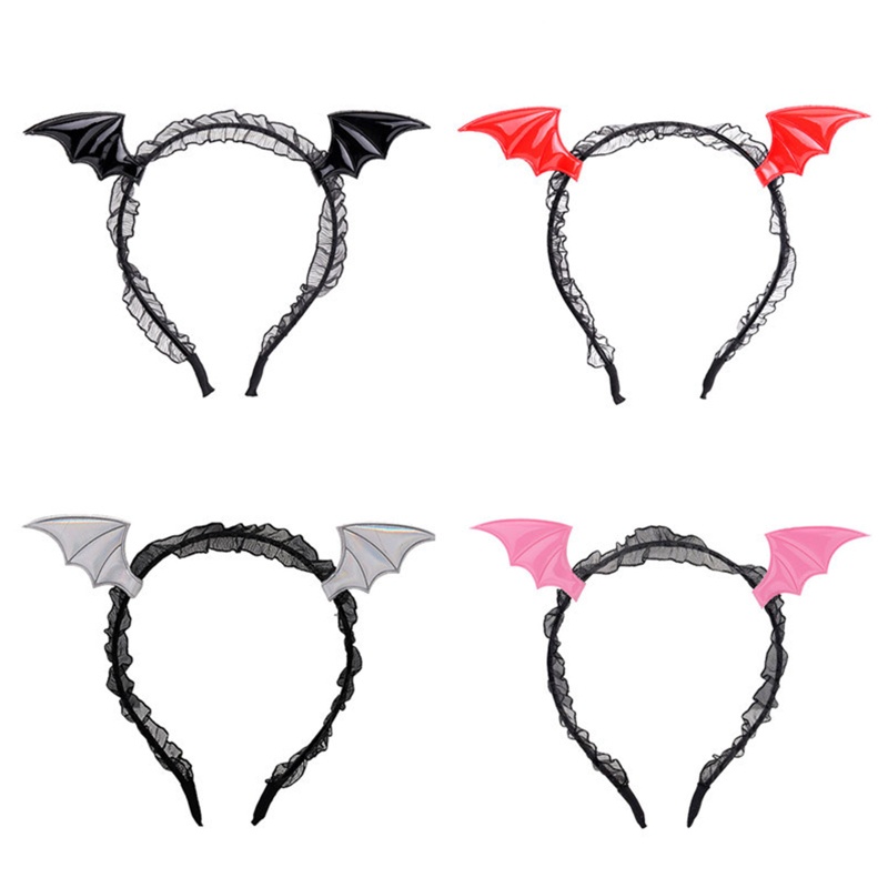 Flgo Gói 2 Băng Đô Và Choker Hình Cánh Dơi Hóa Trang Halloween Cho Người Lớn Và Trẻ Em