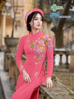 Vải áo dài tằm ý/ lụa nhật hoa vai ngực