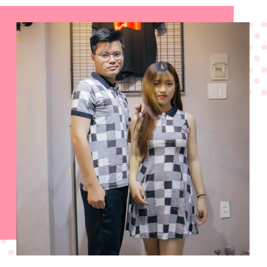 Áo đôi nam nữ 🎀ĐANG KHUYẾN MÃI 🎀 Set ĐỒ CẶP NAM NỮ - ÁO VÁY ĐÔI NAM NỮ, style korea dành cho các cặp đôi du lịch mùa hè