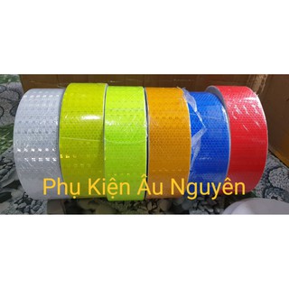 Decal phản quang 5cm cuộn 5m (Nhiều màu)