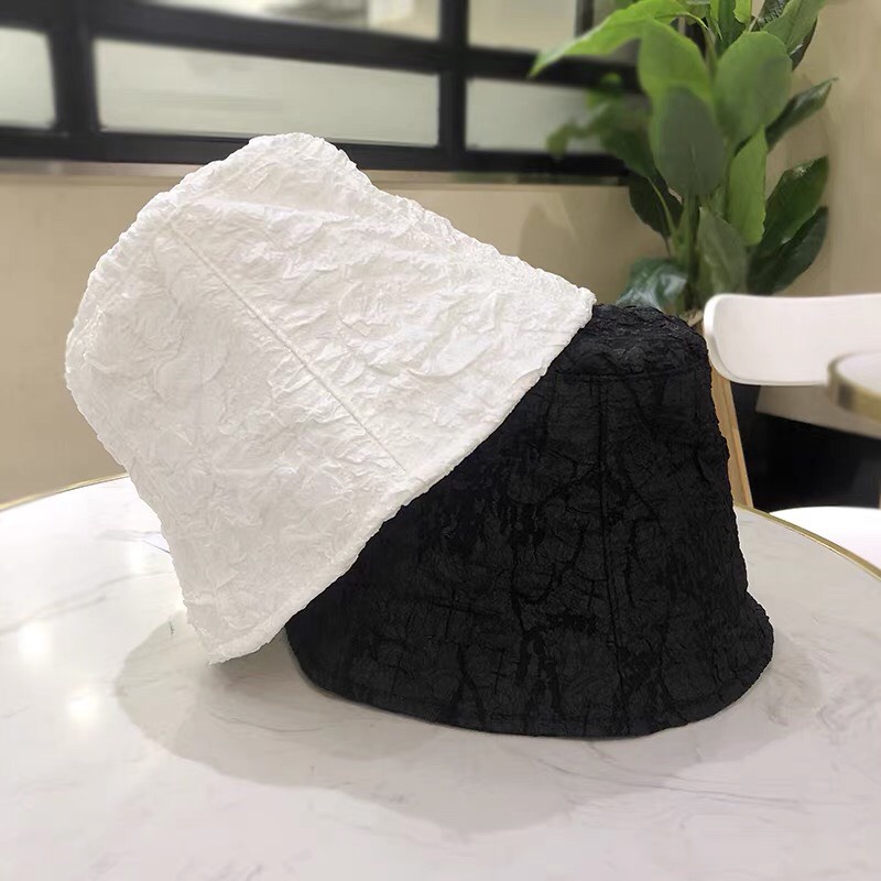 Mũ bucket nữ TUMIE tai bèo vành nón cụp dập nổi hoa văn phong cách Ulzzang BK004