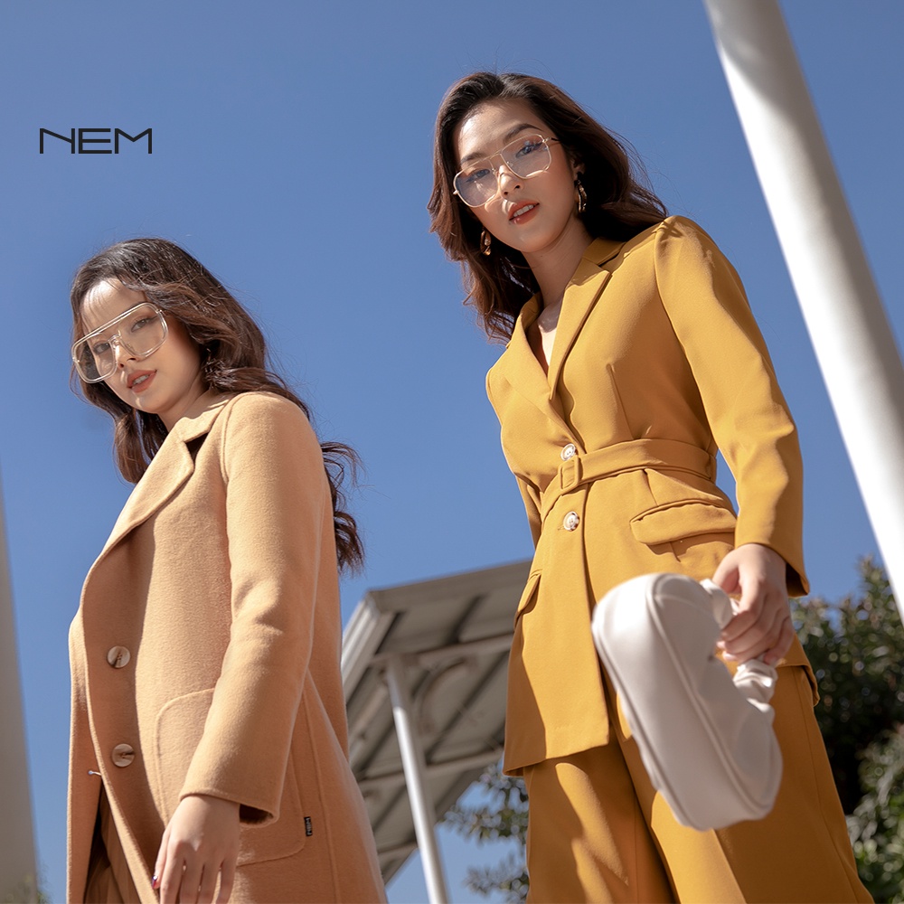 Áo măng tô dạ nữ thiết kế dáng dài NEM Fashion AK68032