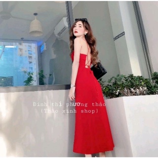 ĐẦM MAXI CỔ YẾM HỞ LƯNG (KÈM VIDEO HÌNH THẬT)