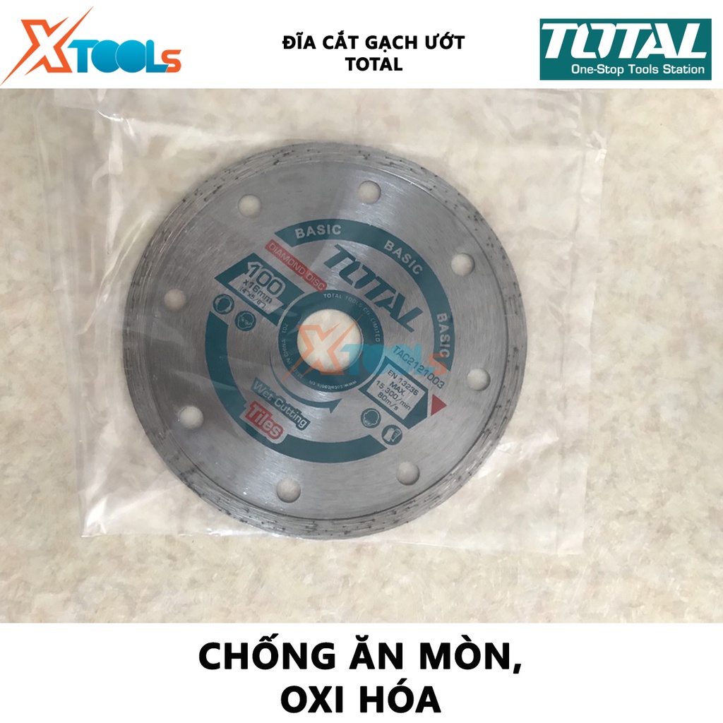 Đĩa cắt gạch ướt Total | đĩa cắt gạch mini, đủ kích thước, chiều rộng lưỡi 5mm cắt gạch ngói [CHÍNH HÃNG] [XTOOLS]