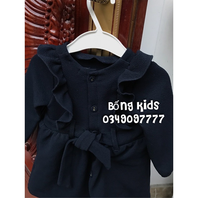 Váy Thun Xốp Bé Gái Nhún Bèo Kiabi