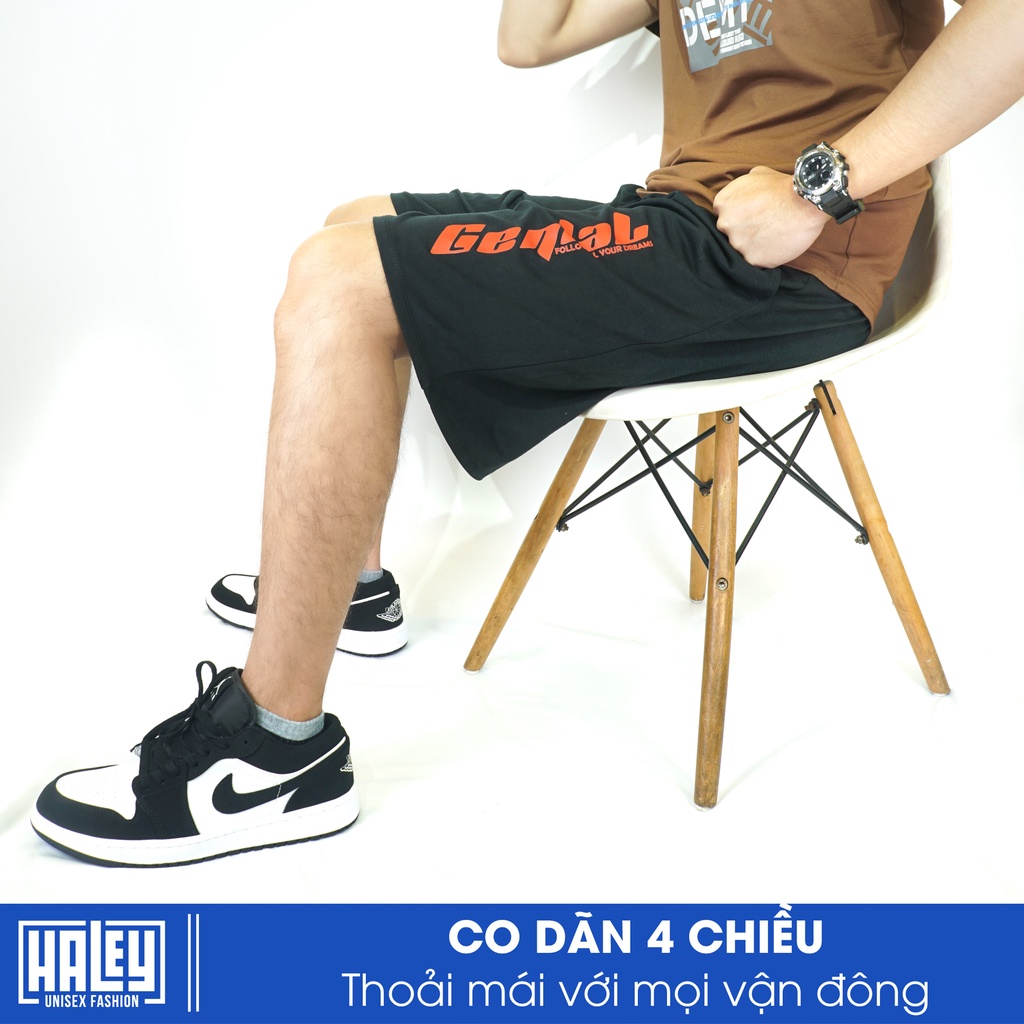 Quần Short Đùi Thể Thao Nam Nữ HALEY Chất Da Cá Thoáng Mát Form Siêu Đẹp Mã QD5 Full Tag thiết kế local brand