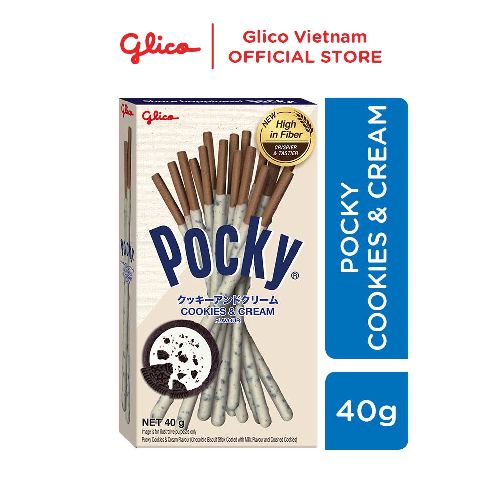 Combo 10 hộp Bánh que Glico Pocky nhiều vị (2 Socola - 2 Dâu - 2 Cookie & Cream - 2 Matcha - 2 Double Choco)