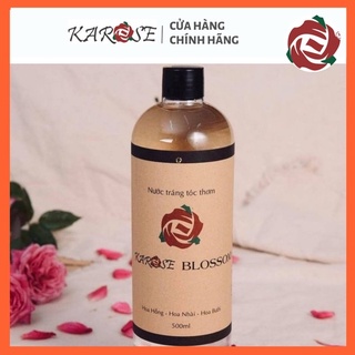 (DATE MỚI NHẤT, 500ml) Nước Tráng Tóc mùi thơm tự nhiên từ hoa hồng, nhài, bưởi, không hóa chất Karose Blossom