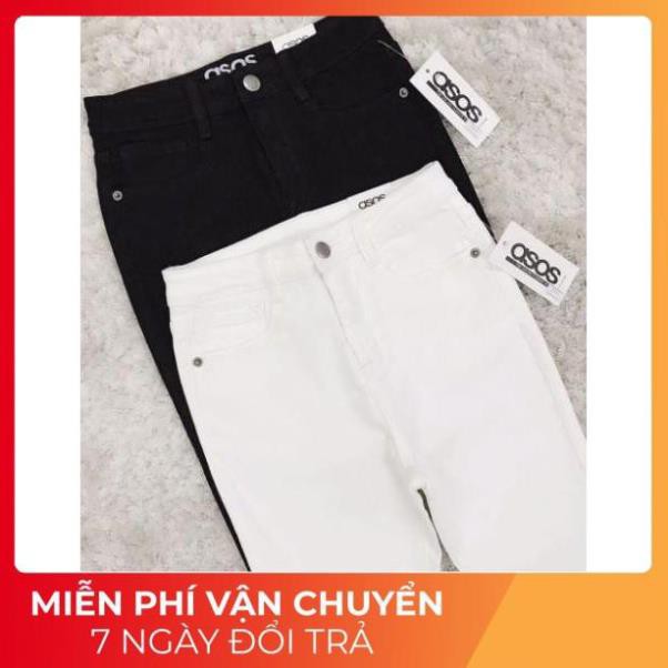 [fFREESHIP] Quần Jean skinny trắng cạp cao qua rốn - jean162